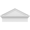 Ekena Millwork Peaked Cap Smooth Architectural PVC Combination Pediment, 24"W x 12-7/8"H x 2-3/4"P (Pitch 6/12) PEDPC024X130PKC00 - alternate 4